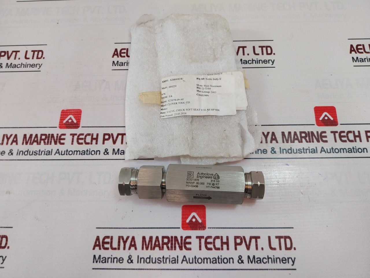 Parker Clover Tool Cko9900 Check Valve