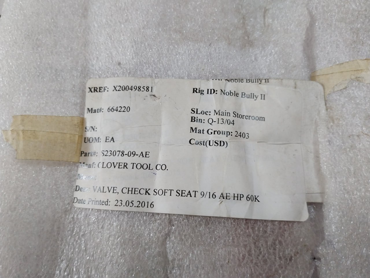 Parker Clover Tool Cko9900 Check Valve - Image 10