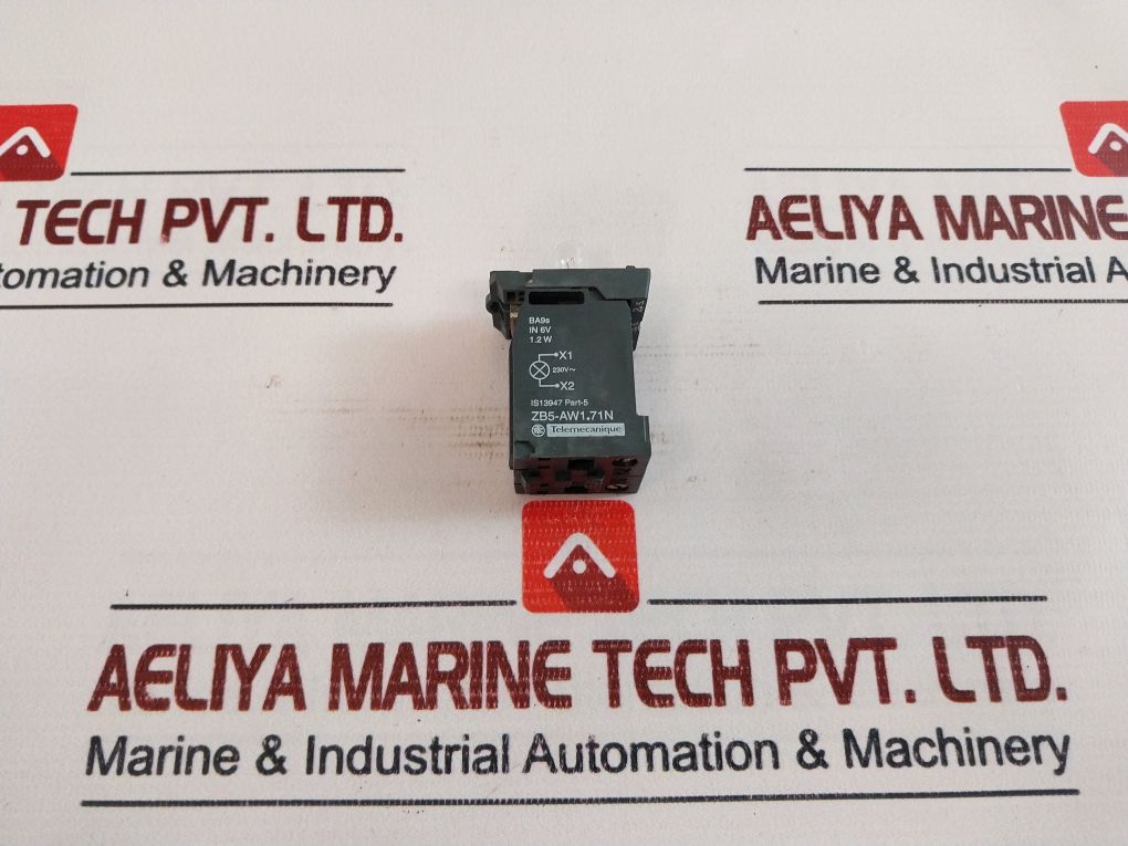 Schneider Electric Telemecanique Xb5 Aw1171n Flush Intergral Iiluminated Roung Push Button With Zbe-101n Contact Block - Image 4