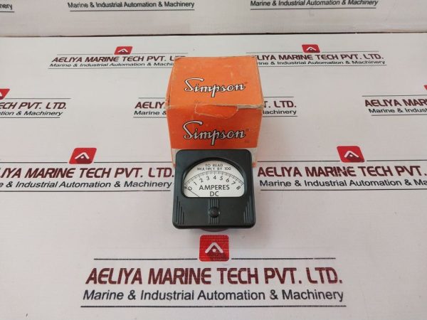 Simpson M-10485-5 0-8 Amperes Dc Meter