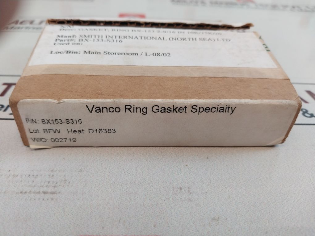 Vanco Bx153s3164 Gasket Ring Aeliya Marine