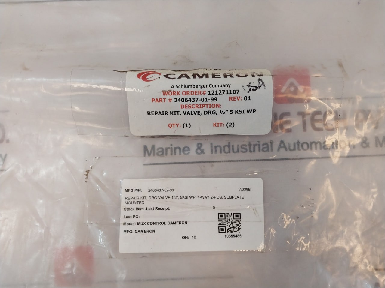 Cameron 2406437-01-99 Seal Valve Repair Kit - Image 16