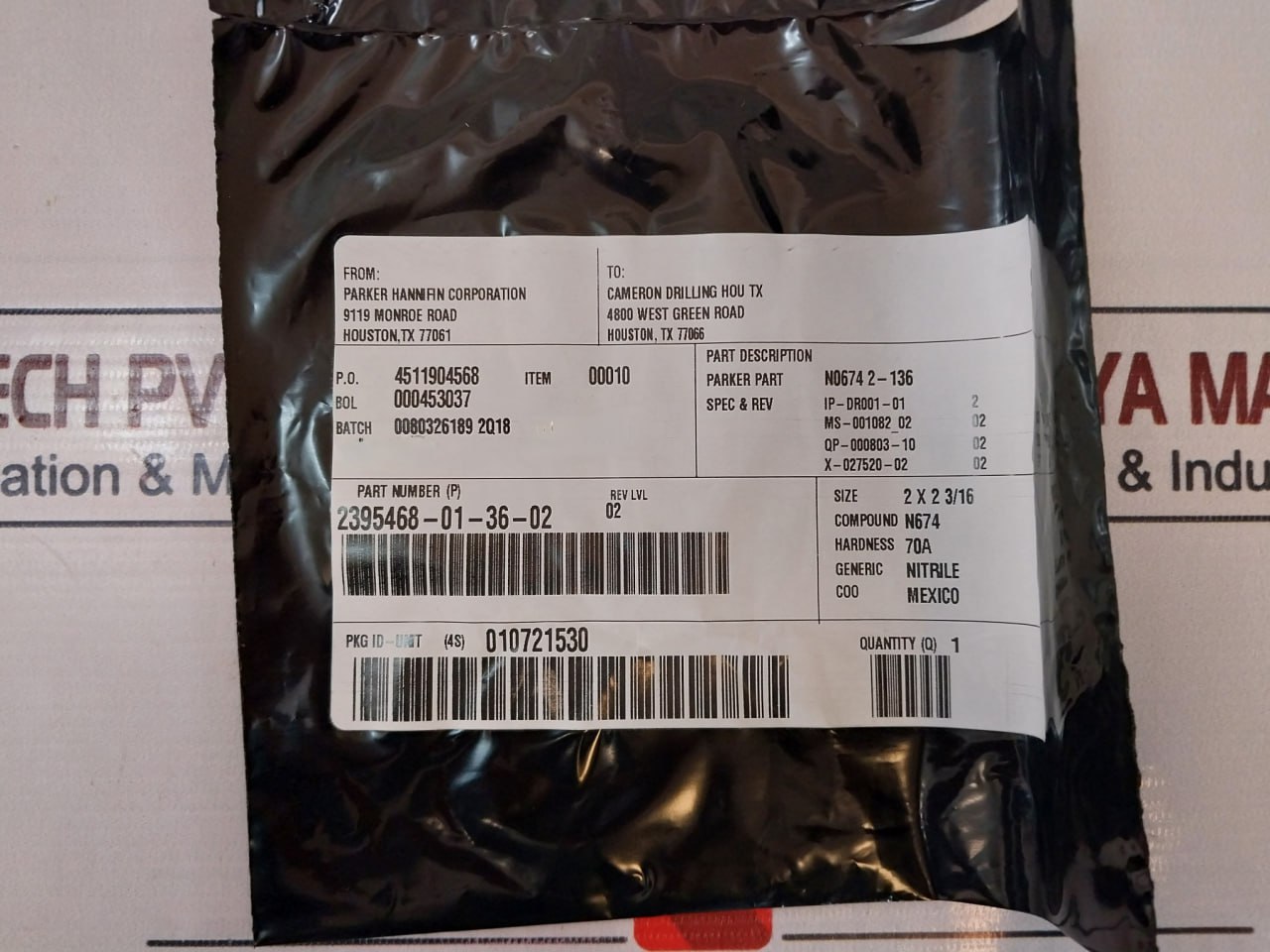 Cameron 2406437-01-99 Seal Valve Repair Kit - Image 19