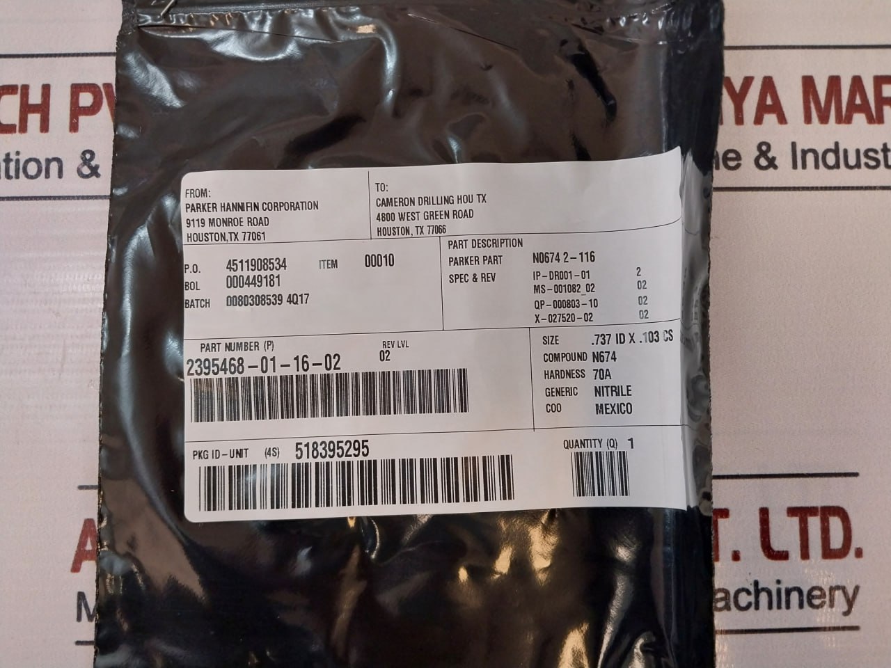 Cameron 2406437-01-99 Seal Valve Repair Kit - Image 21