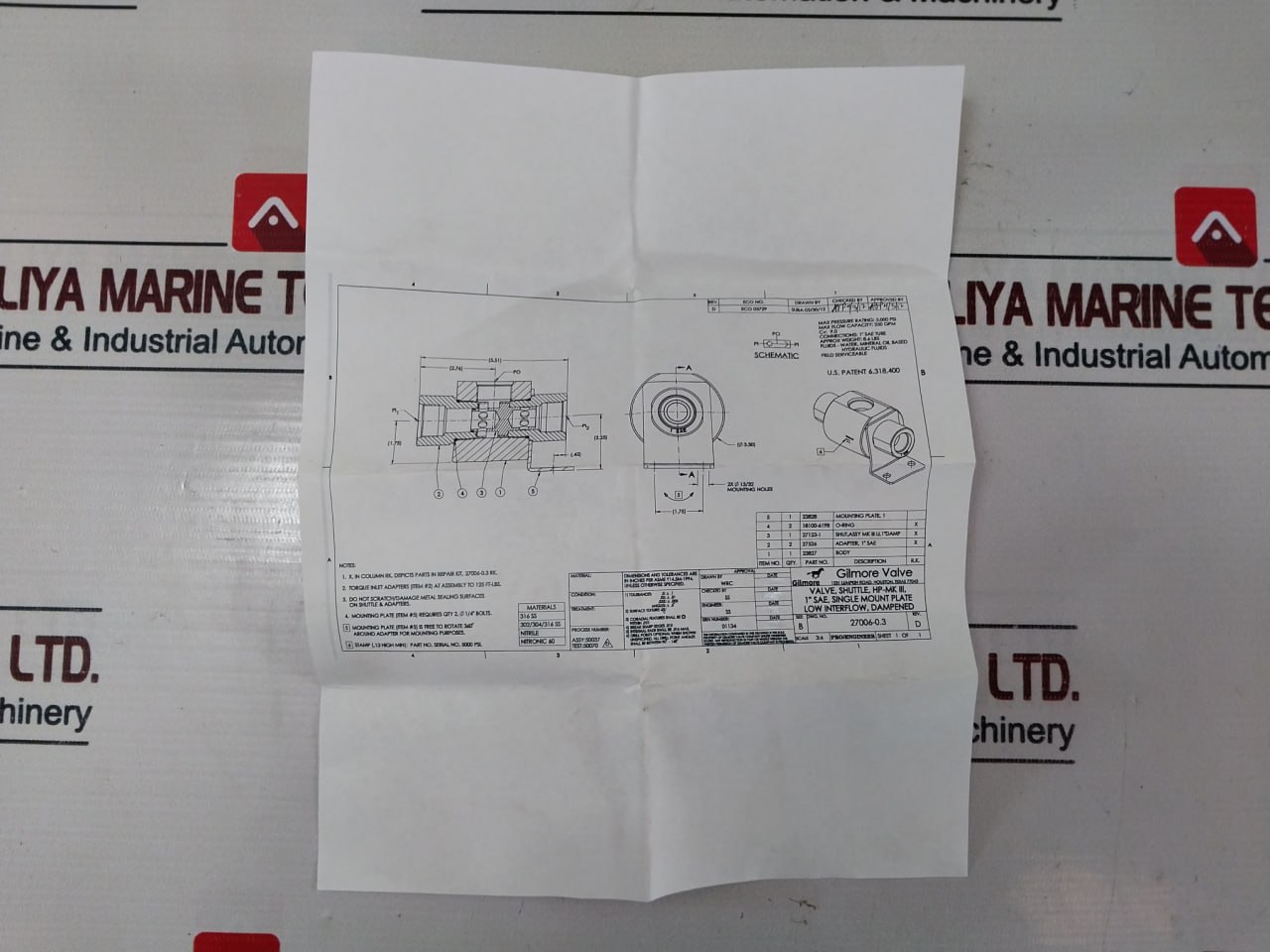 Proserv 27006-0.3 Rk Shuttle Valve Repair Kit - Image 22