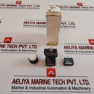 Schneider Electric Telemecanique Xb5 Aw1171n Flush Intergral Iiluminated Roung Push Button With Zbe-101n Contact Block