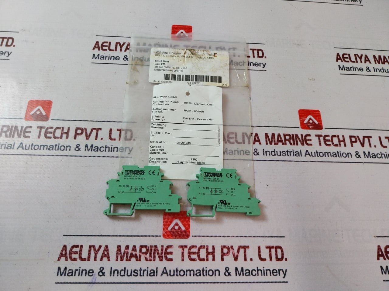 Phoenix Contact Aker Wirth Dek-rel-g24 21 Relay Module - Image 5