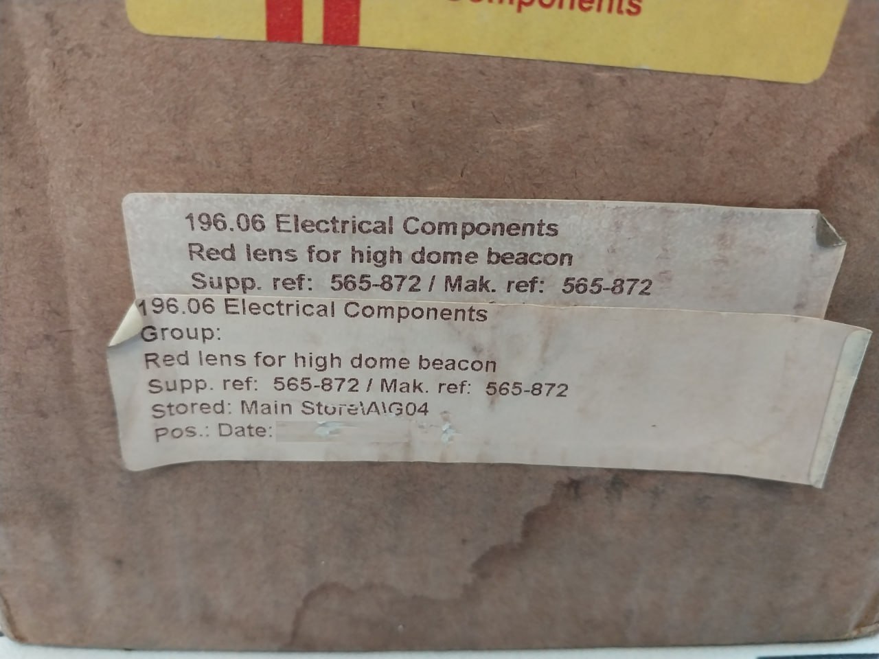 Rs 565-872 Red Lens For High Dome - Image 9
