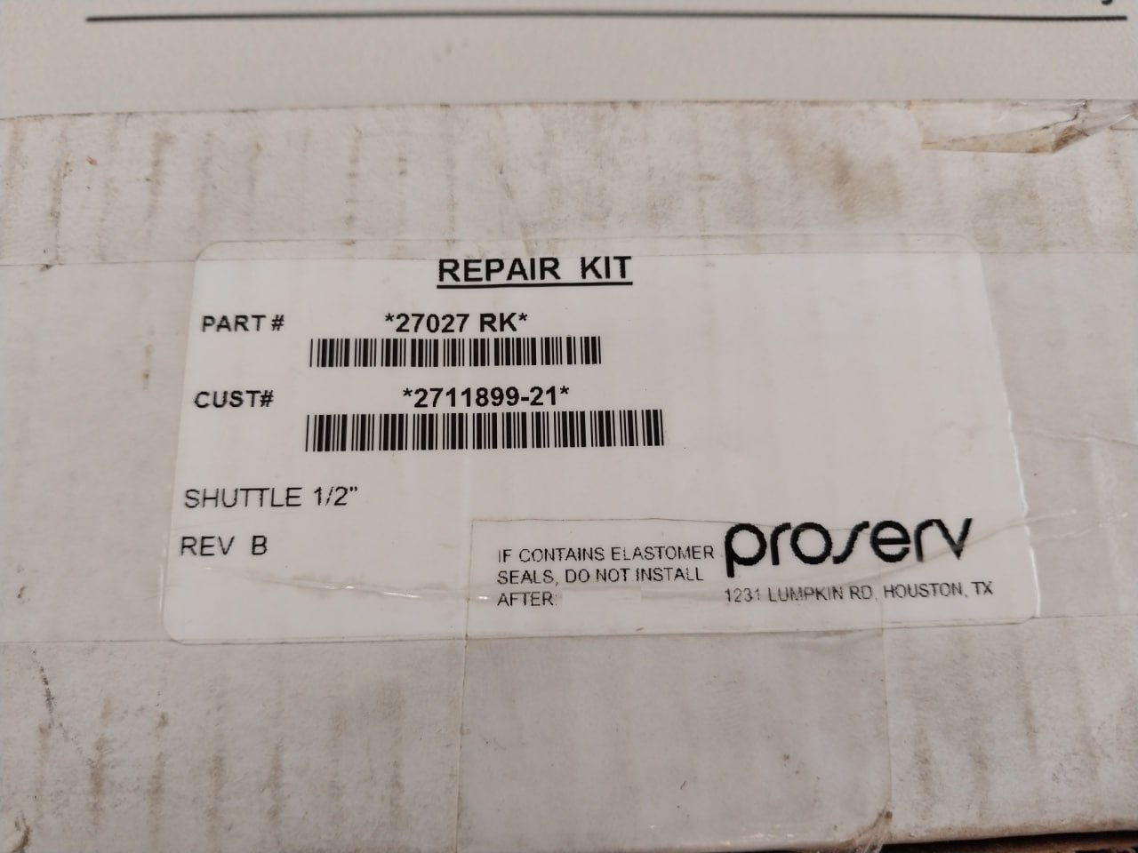 Proserv 27027 Rk Shuttle Valve Repair Kit - Image 15