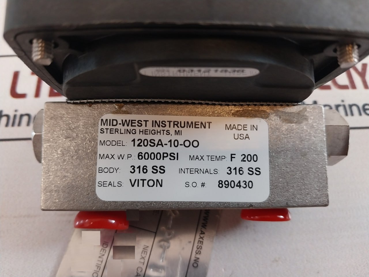 Mid-West Instrument 120sa-10-Oo Working Pressure Switch - Image 9