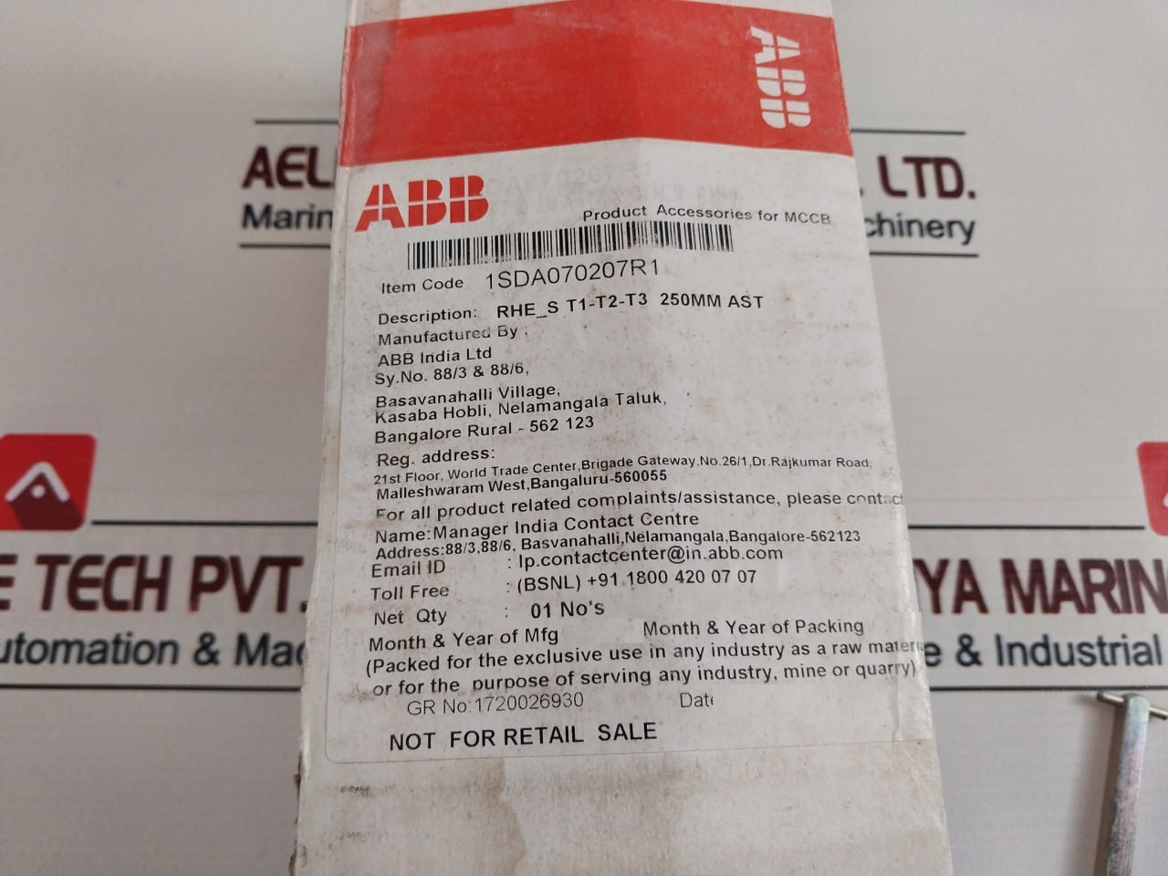Abb 1sda070207r1 Rhe-rotary Handle Operating Mechanism T1-t2-t3 Door Mounted - Image 16