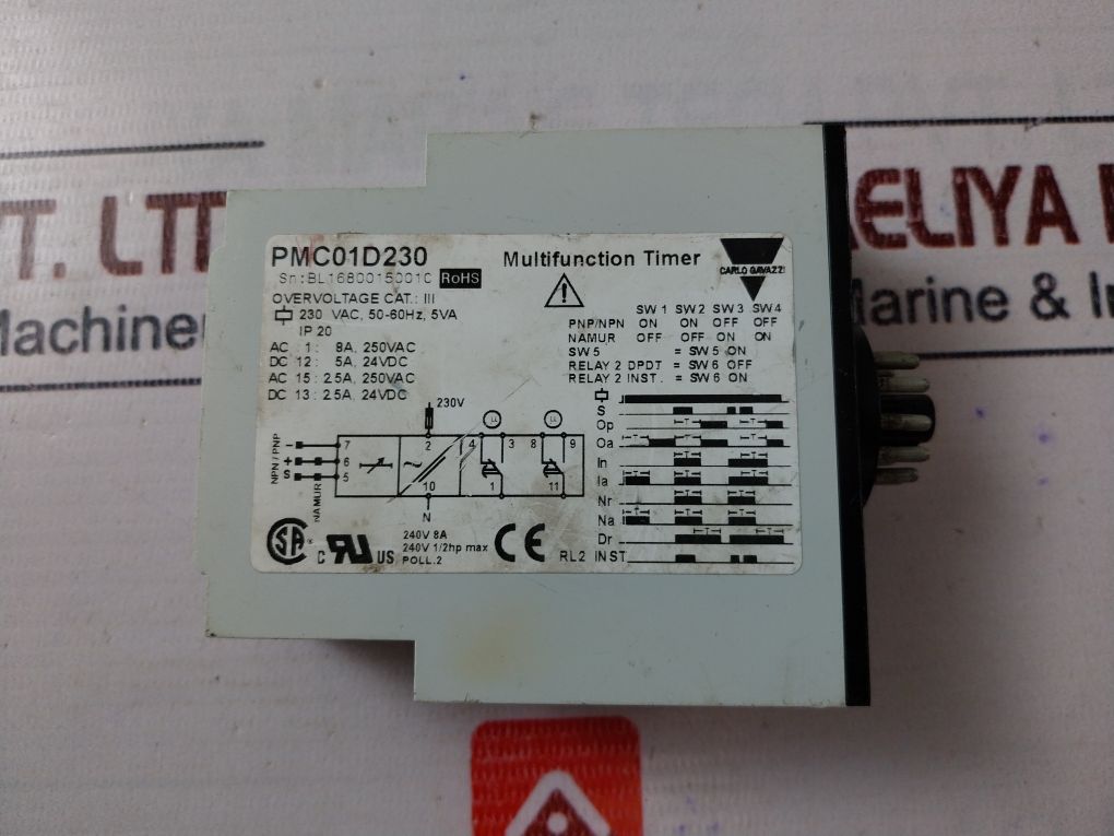 Carlo Gavazzi Pmc01d230 Multifunction Timer - Image 6