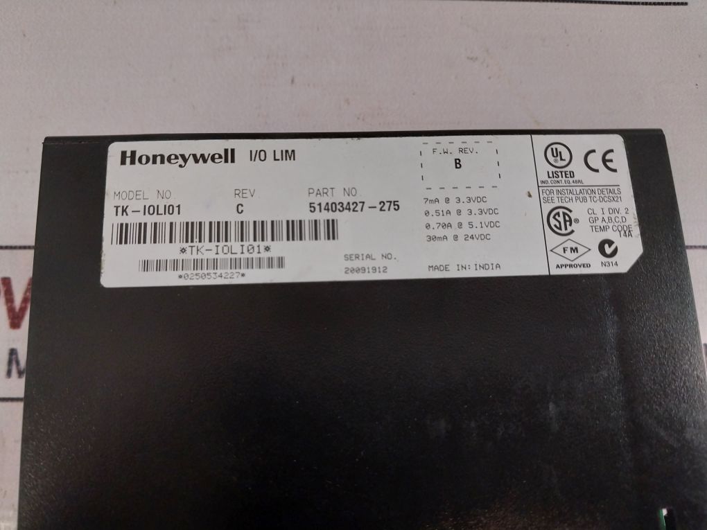 Honeywell Tk-ioli01 I/o Link Interface Module - Aeliya Marine