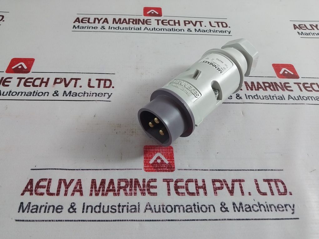 Mennekes 662rs Purple Cable Mount 3p Industrial Power Plug - Image 5