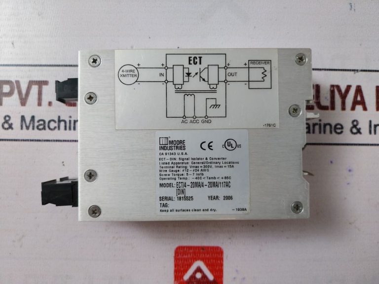 Moore Ect/420ma/420ma/117ac [din] Signal Isolator Converter Aeliya