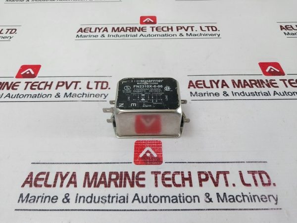 Schaffner Fn2310x-6-06 Single Phase Chassis Mount 6a Filter