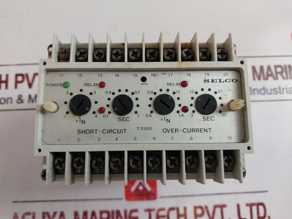 Selco T2500-08 3-phase Short-circuit+over-current Relay - Image 6