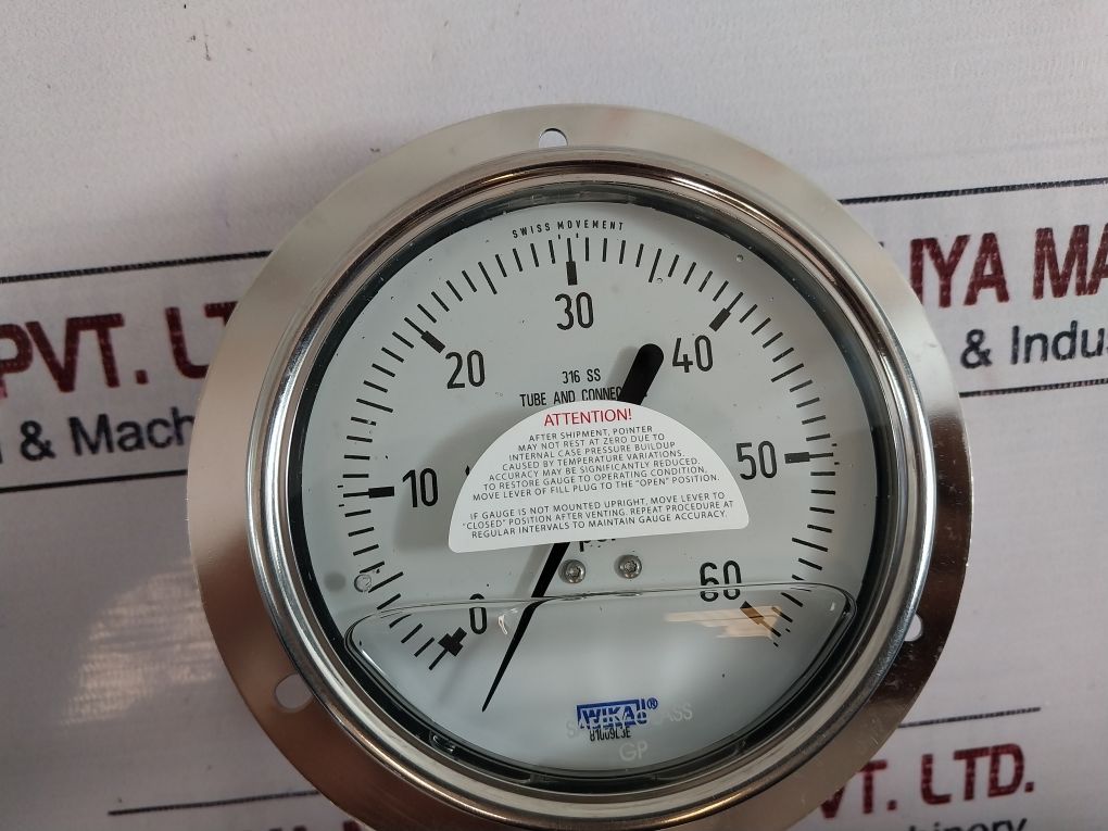 Wika Pressure Gauge 316 Ss Tube And Connection At Isaac Soundy Blog