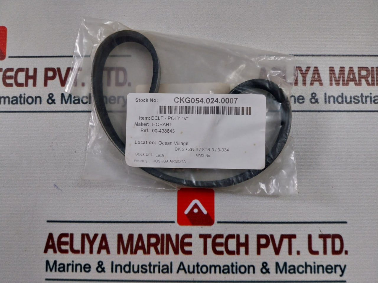 Hobart 438845 Poly “V” Belt - Image 3