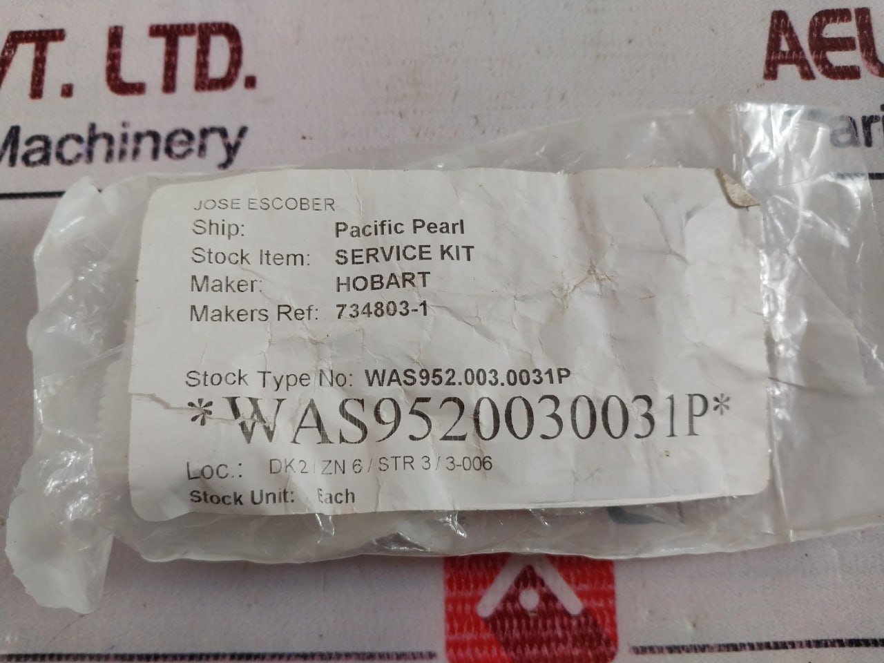 Hobart 734803-1 Wash Sleeve Hub Kit - Image 7