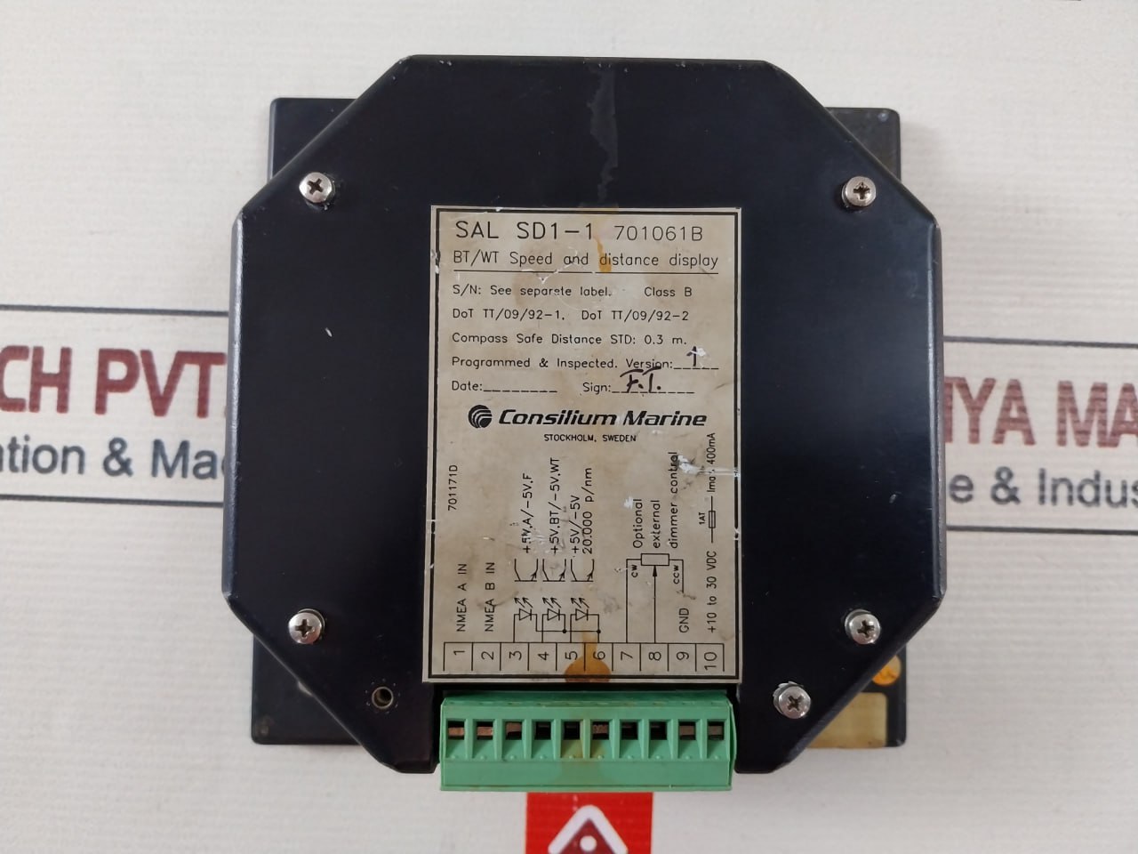Consilium Marine Sal Sd1-1 Bt/Wt Speed And Distance Display - Image 7