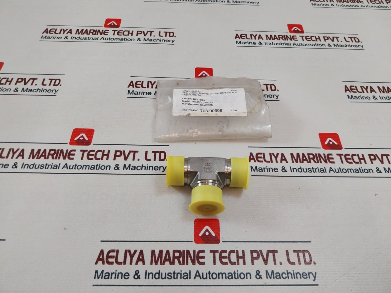 Parker Cameron 316 Steel Pipe Fitting Tee Union