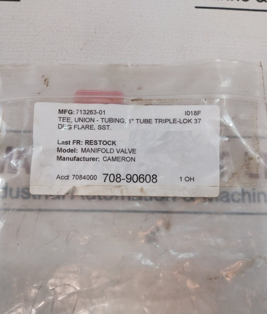 Parker Cameron 316 Steel Pipe Fitting Tee Union - Image 7