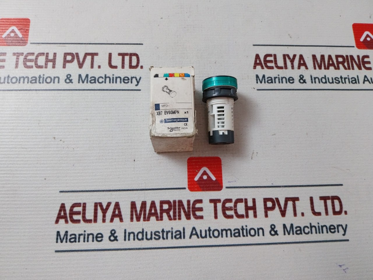 Telemecanique Schneider Electric Xb7-ev0.mpn Pilot Light Led Control Unit Green