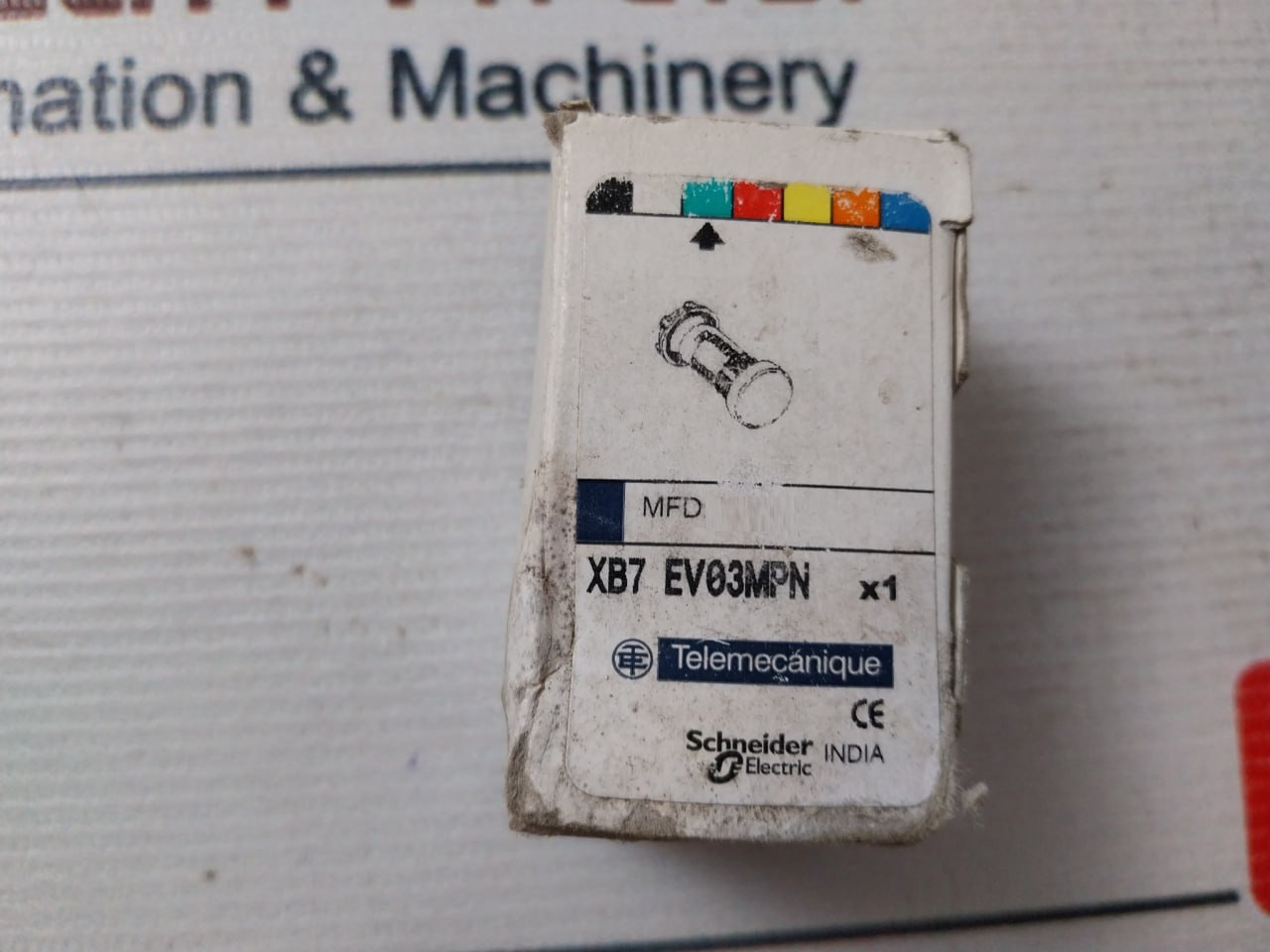 Telemecanique Schneider Electric Xb7-ev0.mpn Pilot Light Led Control Unit Green - Image 7