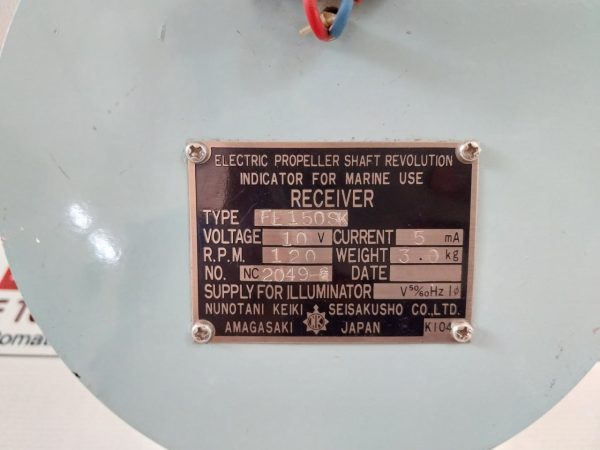 Nunotani Keiki Fe150sk Electric Propeller Shaft Revolution Indicator - Image 8