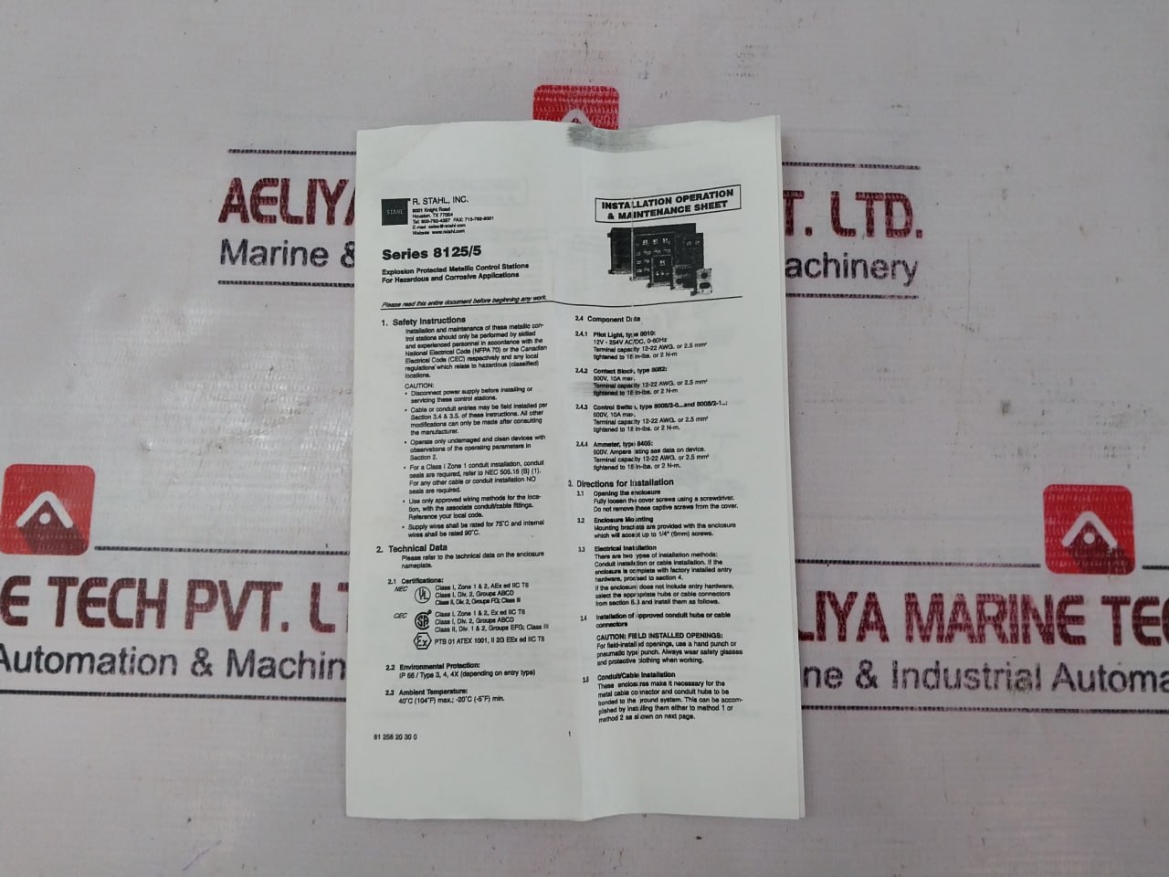 Stahl Nov-national Oilwell 8125/5000-2 Explosion Protected Metallic Control Stations Ip66 - Image 8