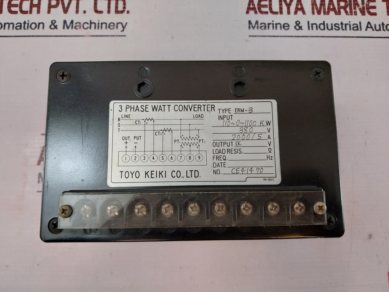 Toyo Keiki Erm-3 3 Phase Watt Converter 380v - Image 7