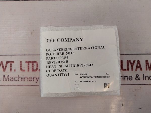 Oceaneering 100295-Sk Valve Seal Kit - Image 17