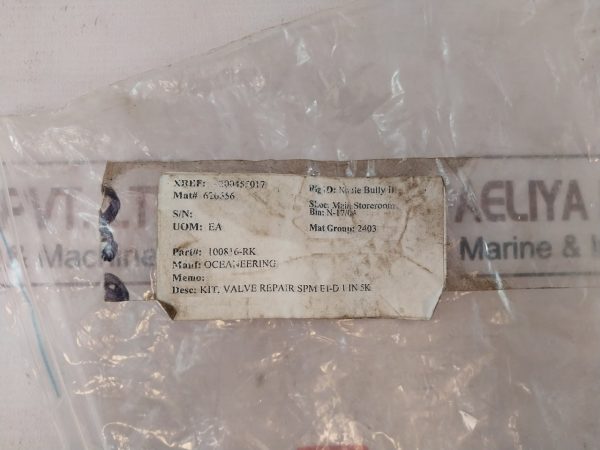 Oceaneering 100295-Sk Valve Seal Kit - Image 11