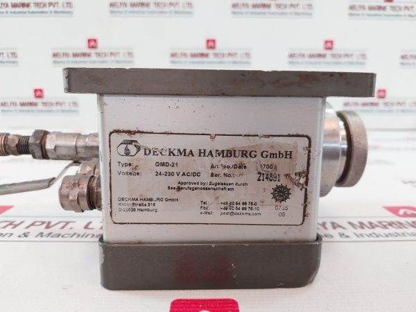 Deckma Hamburg Omd-21 Oil Monitoring Device - Image 7