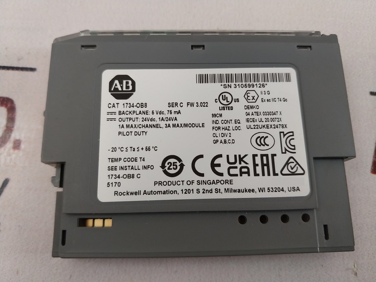 Allen-bradley 1734-ob8 Point I/o 8 Point Digital Output Module - Image 8