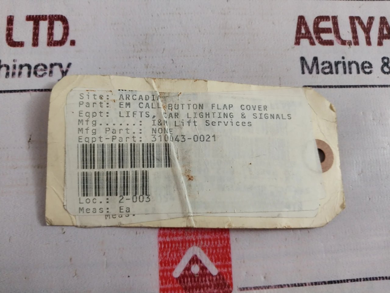 I&m 310043-0021 Em Call Button Flap Cover - Image 8