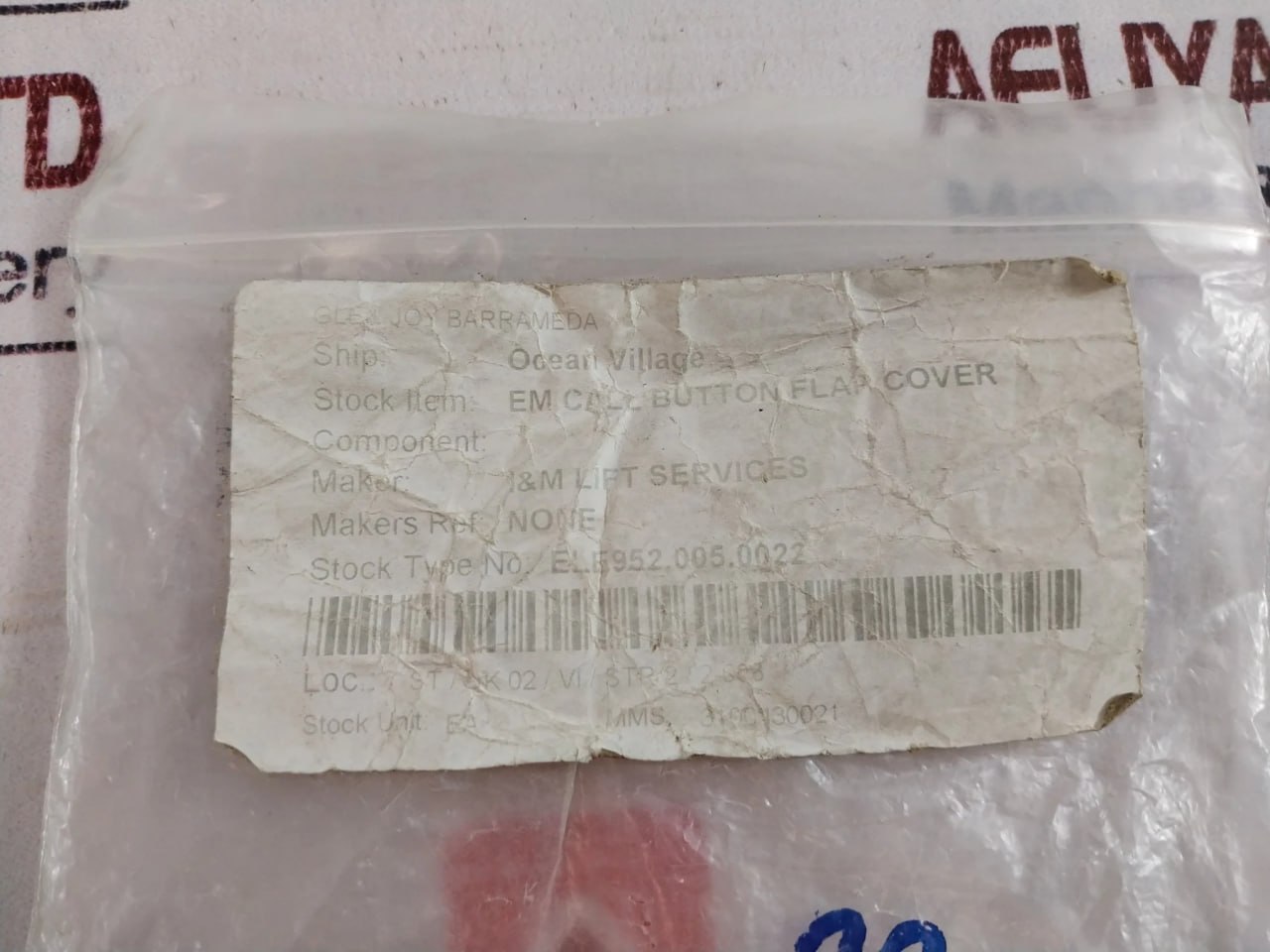 I&m 310043-0021 Em Call Button Flap Cover - Image 7