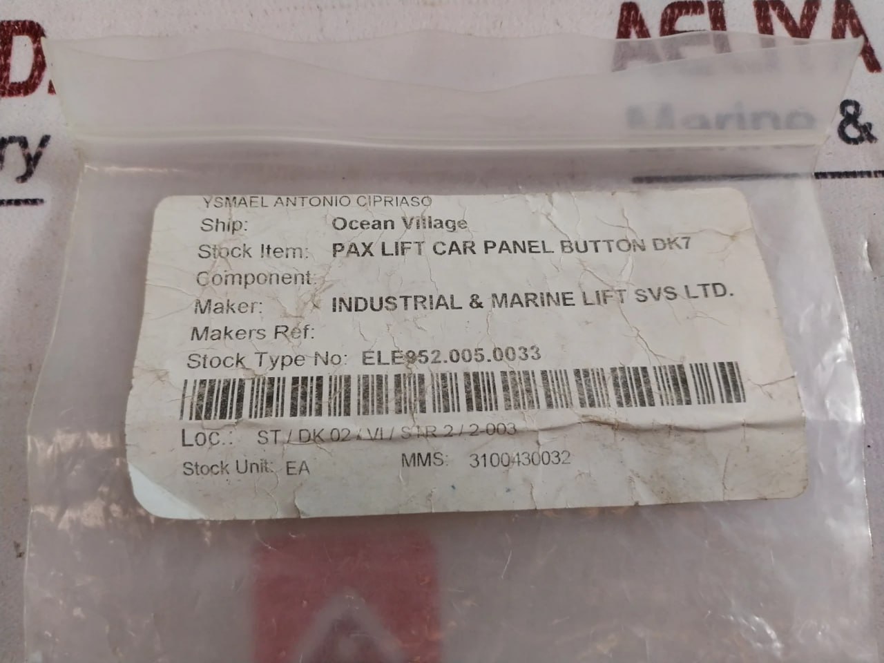 Dewhurst Red 24v Push Button - Image 6