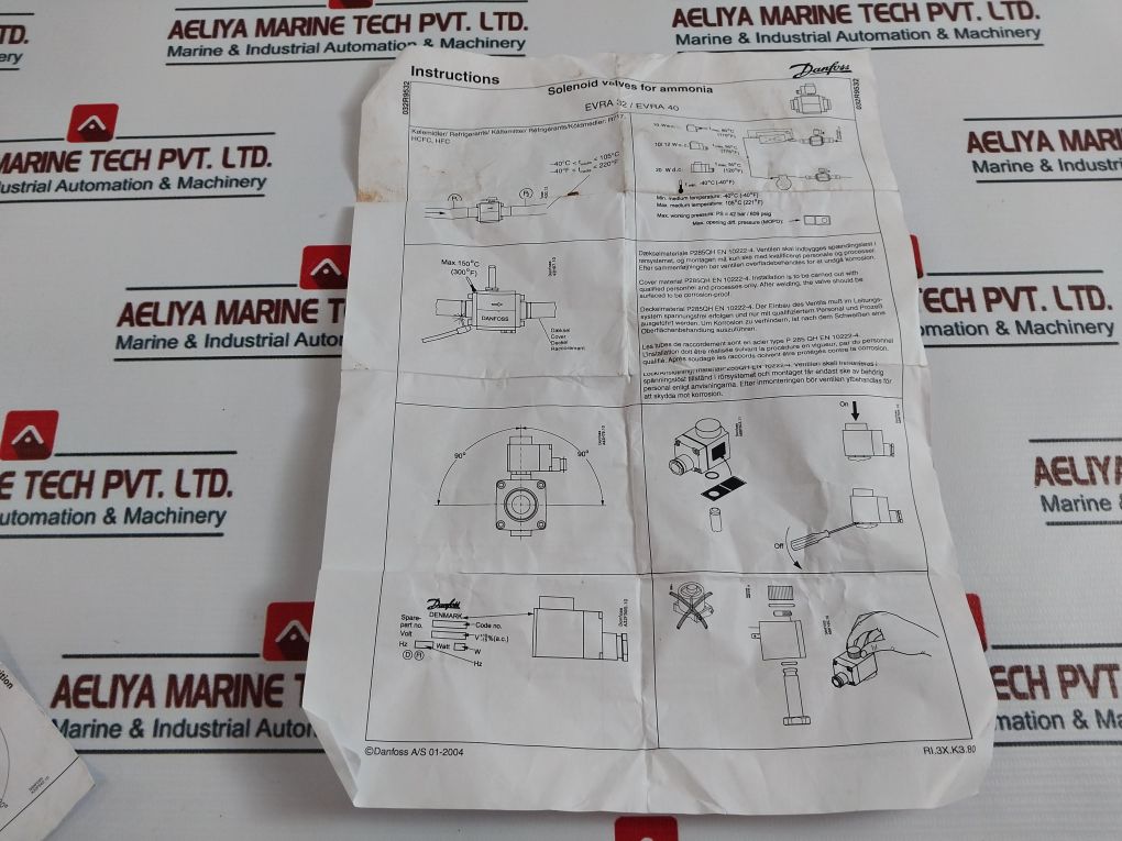 Danfoss 042h1126 Ammonia Solenoid Valve - Aeliya Marine