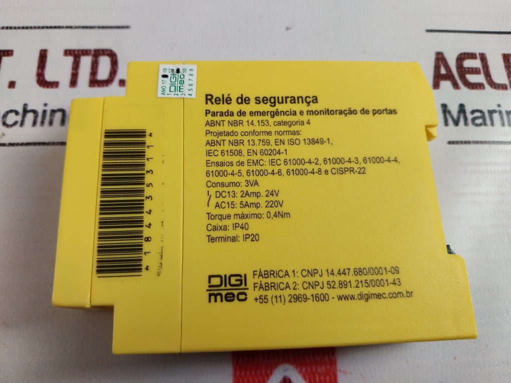 Digi Mec Dpx-257 Emergency Stop And Door Monitoring Safety Relay - Image 7