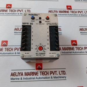 Minilec Mpr 80 Phase Failure + Overload Relay