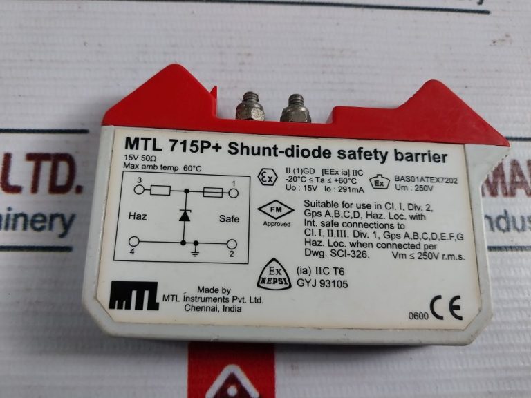 Mtl Instruments Mtl 715p+ Shunt-Diode Safety Barrier - Aeliya Marine