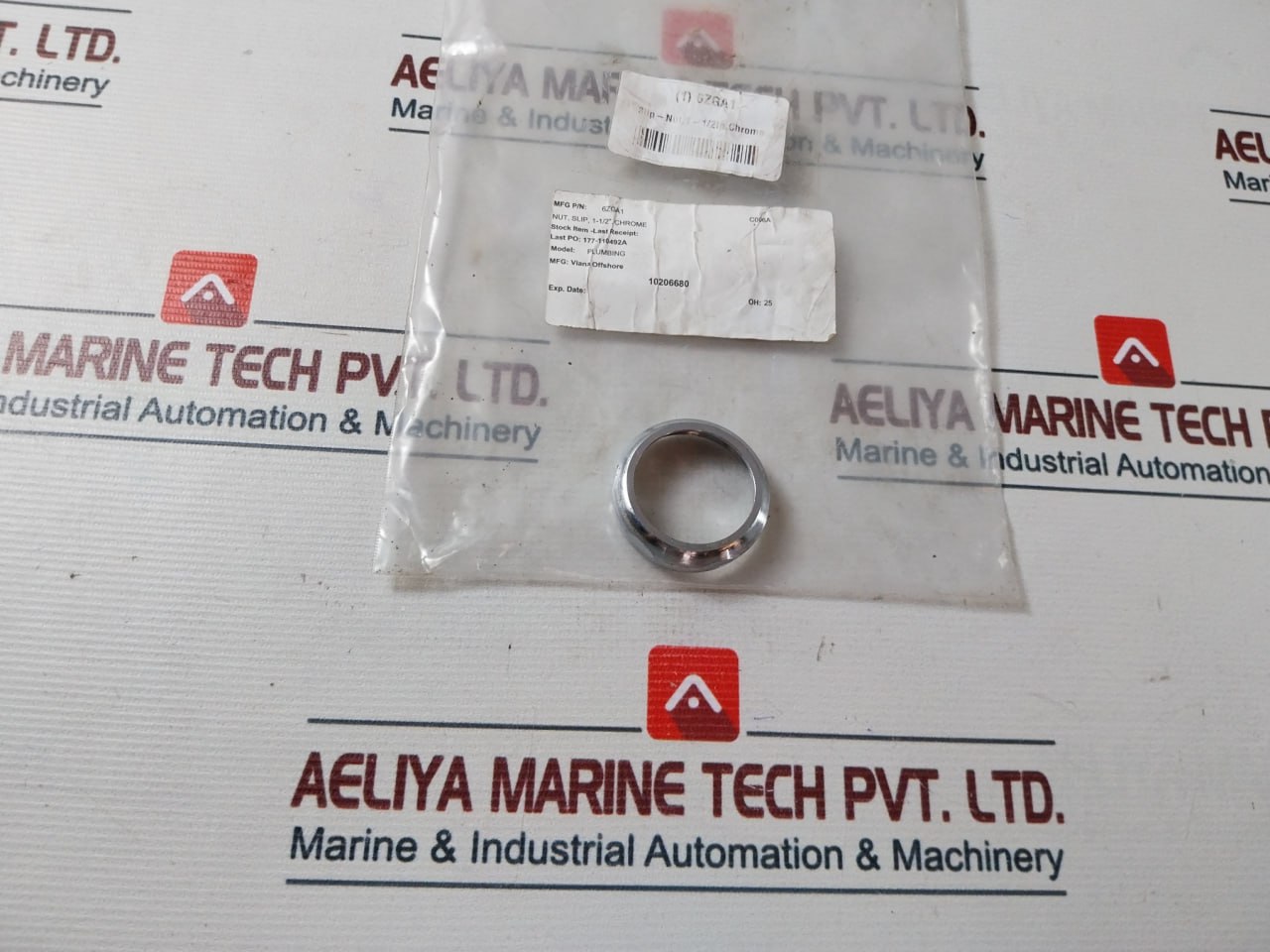 Viana 6zga1 Chrome 1-1/2" Brass Slip Joint Nut