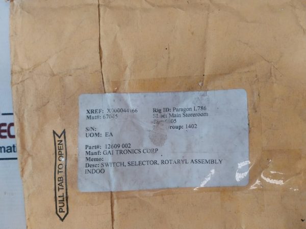 Gai-tronics 61512-003 Rotary Selector Switch - Image 7