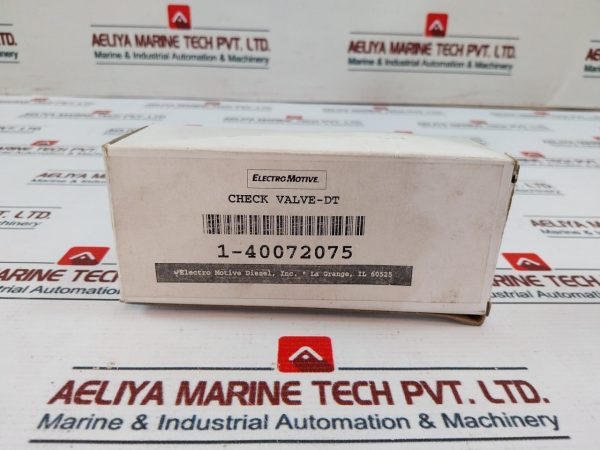 Electro Motive 1-40072075 Check Valve - Image 7