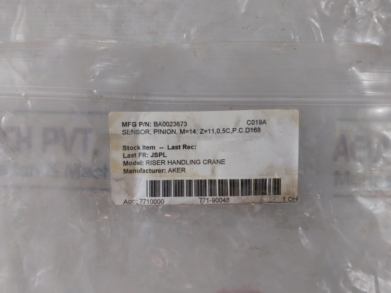 Aker Ba0023673 Pinion Sensor - Image 7