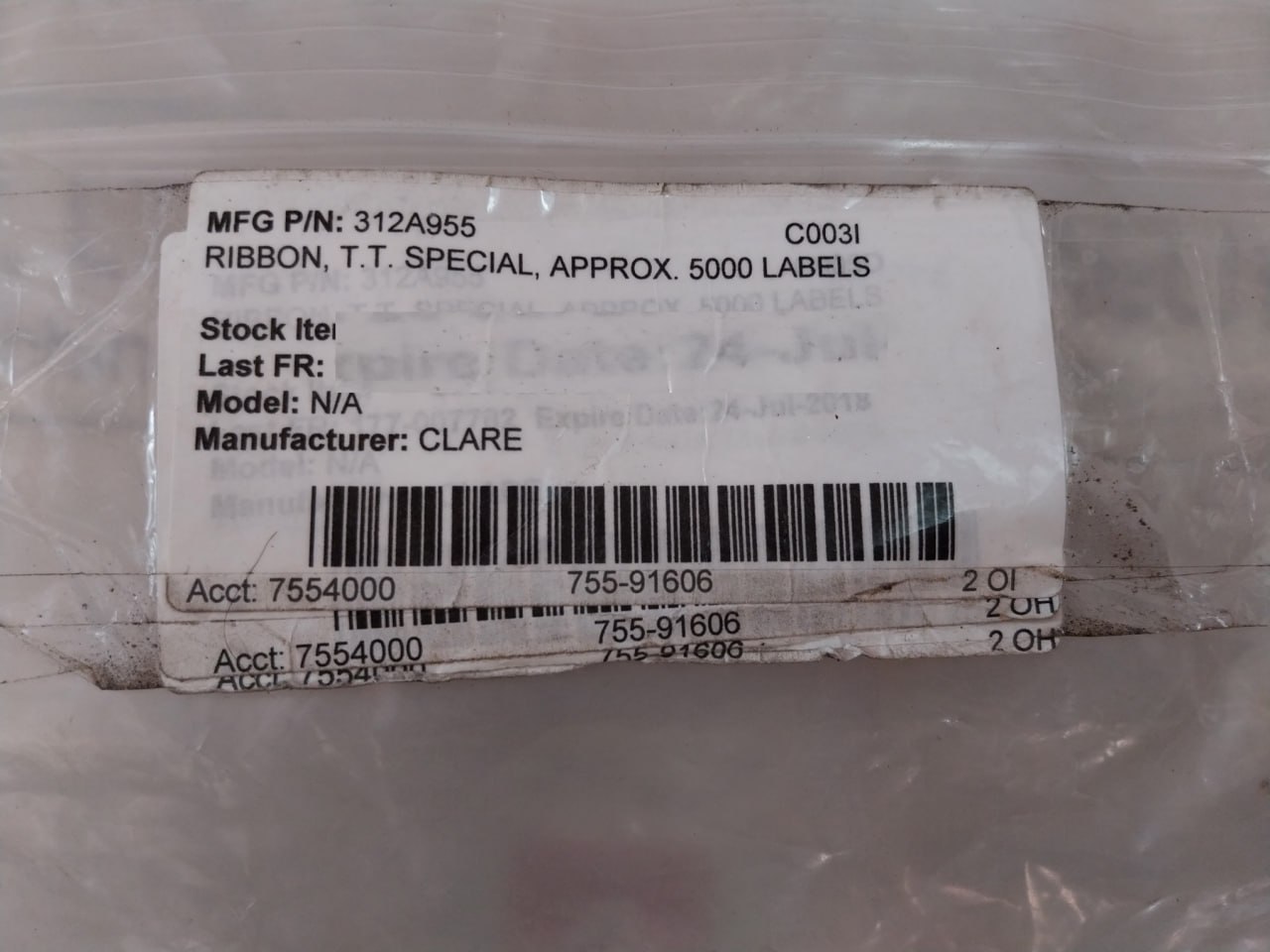 Clare 312a955 Special Ribbon 5000 Labels - Image 6