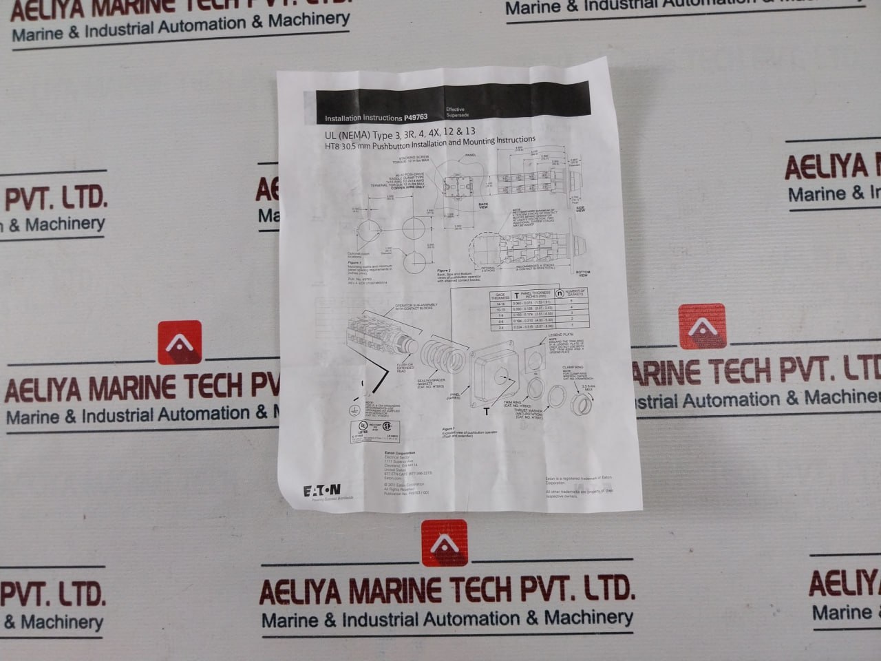 Eaton 1273c46h01 Push Button Light Grounding Kit - Image 7