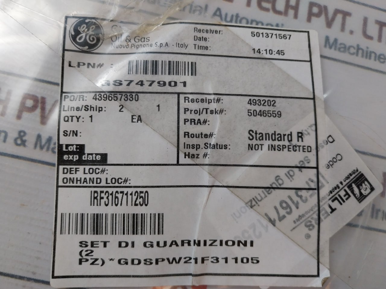 General Electric Irf316711250 Gasket - Image 5